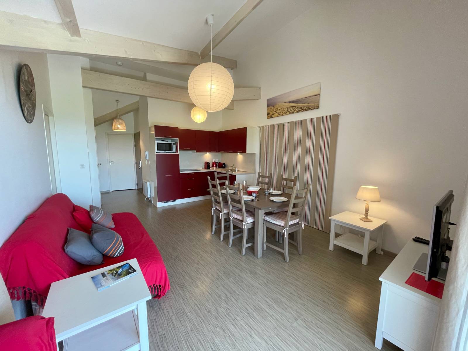 Location avec deux chambre avec vue sur l'océan à Biscarrosse plage