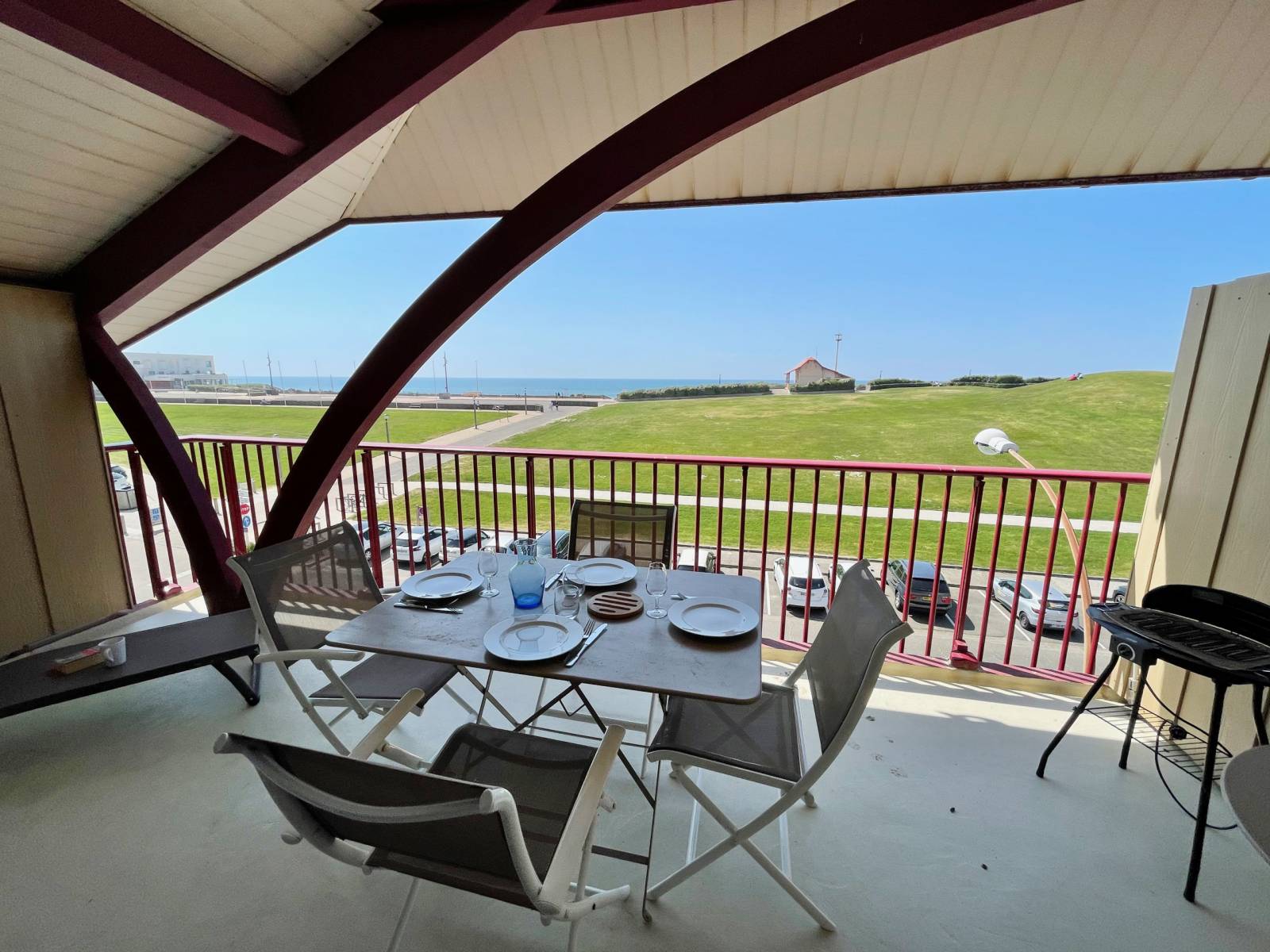 Louer un appartement avec deux chalbres et vue sur l'océan à Biscarrosse plage