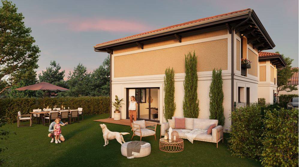 Vendu : VILLA T4 NEUVE PARENTIS EN BORN PROCHE DU LAC