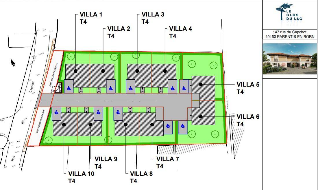 Vendu : VILLA T4 NEUVE PARENTIS EN BORN PROCHE DU LAC