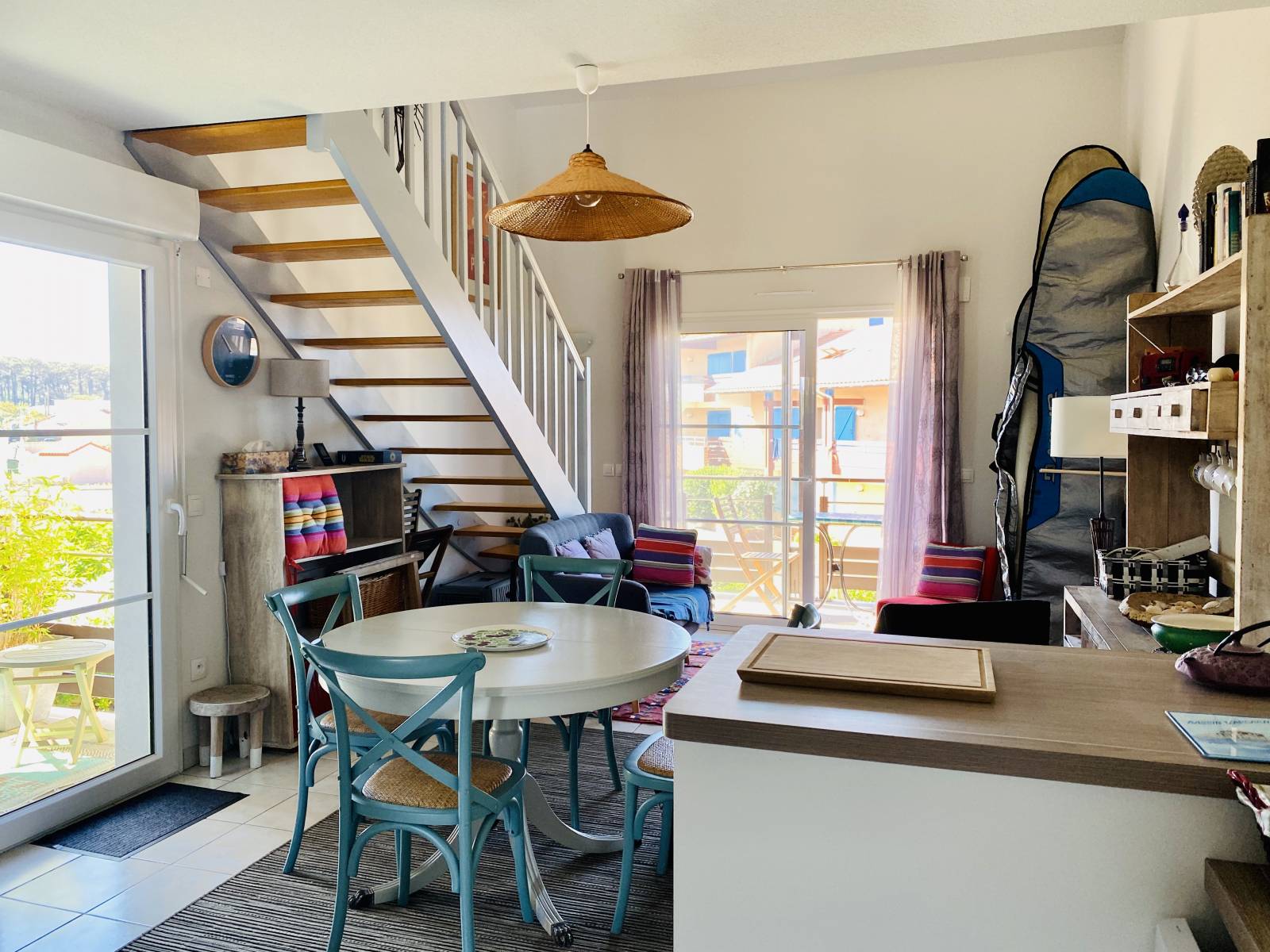 appartement en duplexe avec terrasse et parking à Biscarrosse plage