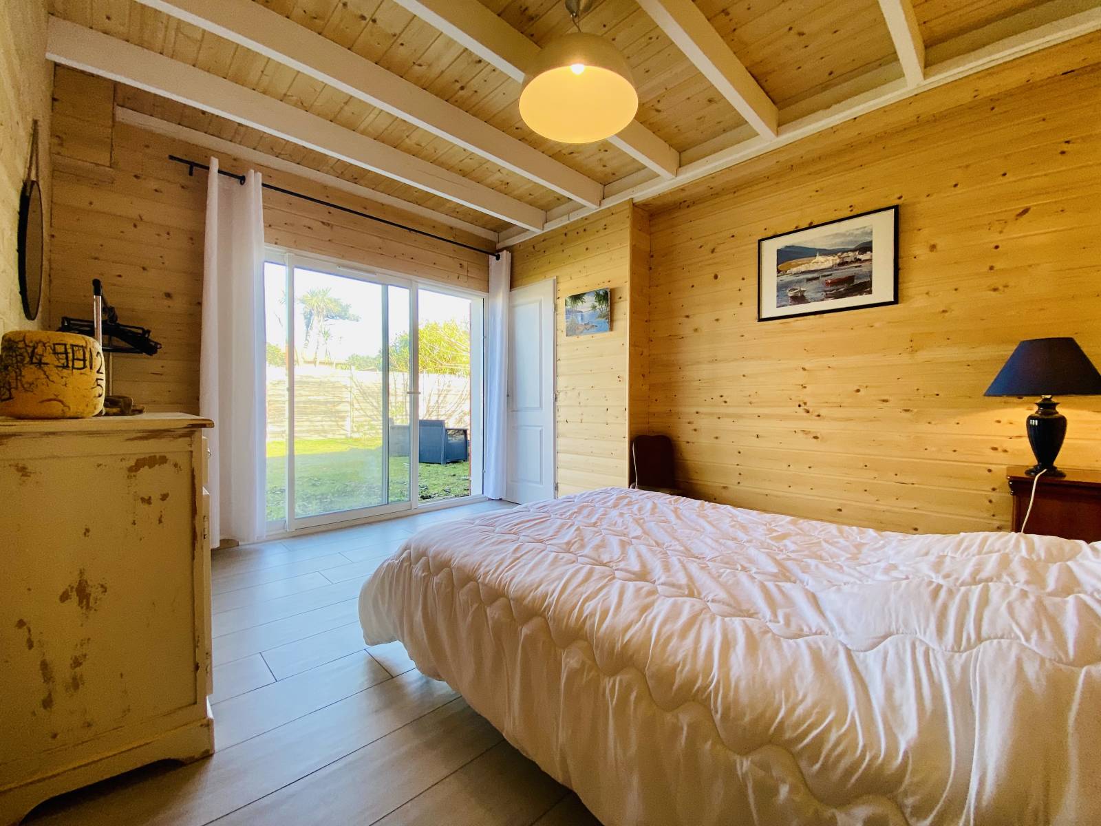 acheter un maison avec deux chambres et jardin à Biscarrosse plage