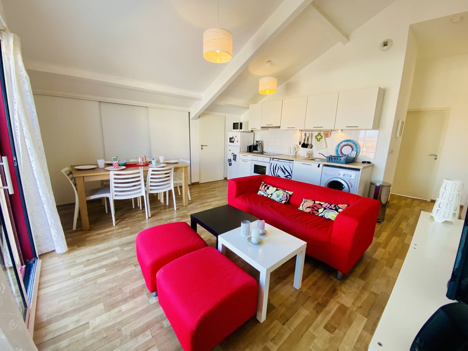 Agréable appartement avec deux chambre plus une cabine avec terrasse en front de mer de Biscarrosse Plage