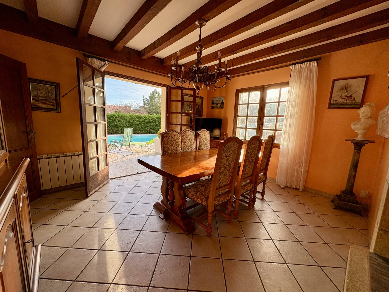 Jolie Maison traditionnelle 4 chambres + Bureau avec piscine à Biscarrosse Plage